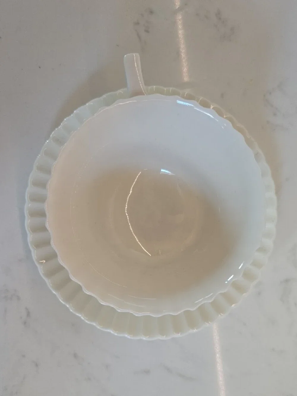 Lenox Priscilla White Porcelain Cup And Saucer Set (2 Sets)